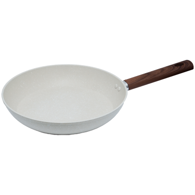 Tigaie granit 28 cm antiaderenta crem fara capac Synmore